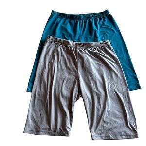 Bundle of two women biking shorts size M